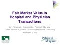 FMV in Healthcare Transactions