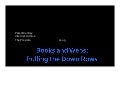 Books and Webs: Pulling the Down Rows
