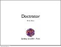 Doctrator Symfony Live 2011 Paris