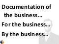 Documentation For The Business