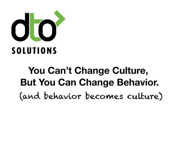 You Can't Change Culture, But You C...