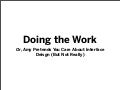 Doing The Work, or, Applying Leverage for Great Products