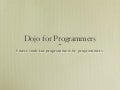 Dojo for programmers (TXJS 2010)