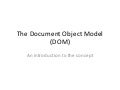 An Introduction to the DOM