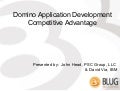 Domino app dev competitive advantage for blug