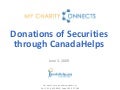 Donations of Securities through CanadaHelps