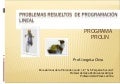 Dos Problema De Progrmacion Lineal