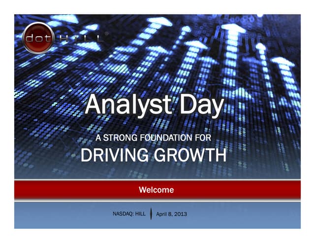 Analyst Day Presentation