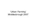 Dott 07 Urban Farming Project