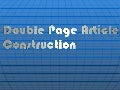 Double Page Article Construction