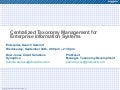 Centralized Taxonomy Management for Enterprise Information Systems