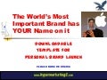 Downloadable Template for Brand Launch of World's Most Important Brand