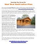 Download My Favourite Wood Shed Construction Plans