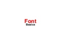Font Basics - a small introduction
