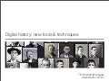 Digital history: new tools and techniques