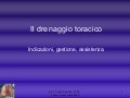 Il drenaggio toracico