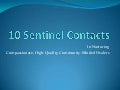 10 Sentinel Contacts by Dr. Gary Cloud