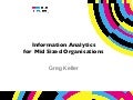Drive business performance with information analytics