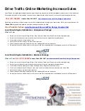Drive Traffic Online Marketing Increase Sales