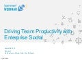Driving Team Productivity with Enterprise Social