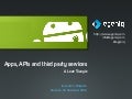 Apps, apis, third party services (Droidcon)