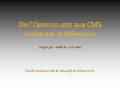Conférence Drupl Lyon :  de l’Open source aux CMS : similitudes et différences