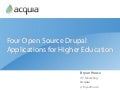 4 Open Source Drupal Applications for Higher Education