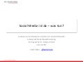 Social Media ist da – was tun? Präsentation vom Twittwoch Ruhr am 28. Juli 2010