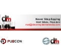 Competitive Intelligence Pubcon Vegas