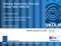 Making Repository Easier With SWORD