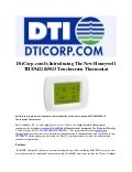 DtiCorp.com Is Introducing The New Honeywell THX9421R5013 Touchscreen Thermostat