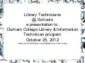 Library Technicians in Schools