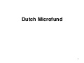 Microfinance Les 4-Dutch Microfund