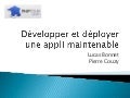 Développer et déployer une application php maintenable