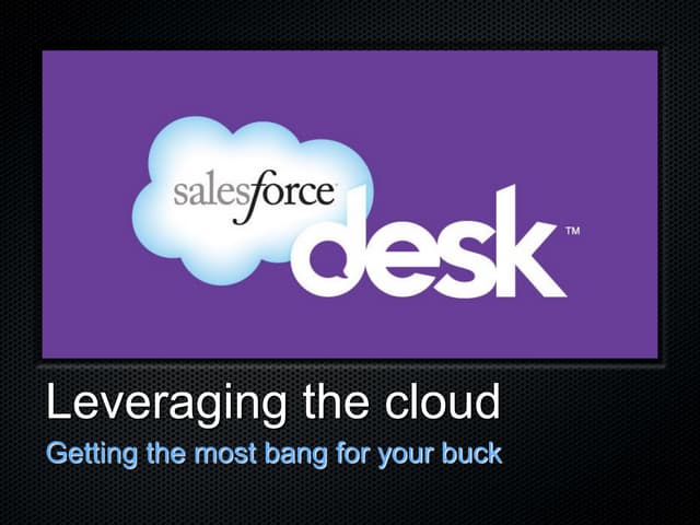 Leveraging the Cloud - Getting the ...