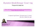 Dynamic Breakthrough Coaching for Women Entrepreneurs