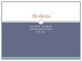 Dyslexia