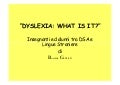 TOSCANA - Dyslexiau - Gabrieli