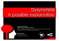 Dysynchiria - a possible explanation