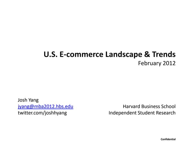 E-commerce Landscape 2012