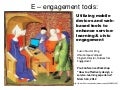 E engagement tools for service-learning