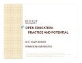 E107 Open Education Practice and Potential: Session 3