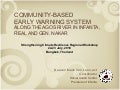 Community-based early warning system 