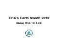Mixing Web 1.0 and 2.0 for Earth Day