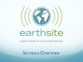 Earthsite - Digital Media for Sustainable Brands - Services 2012