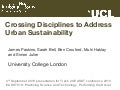 EASST  Crossing Disciplines to Address Urban Sustainability