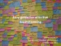 Easy guide for effective brainstorming