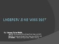 Easy Learning Presentation Moss 2007 Usman