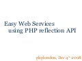 Easy rest service using PHP reflection api