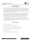 TAP Tip Sheet - Eating Tips
